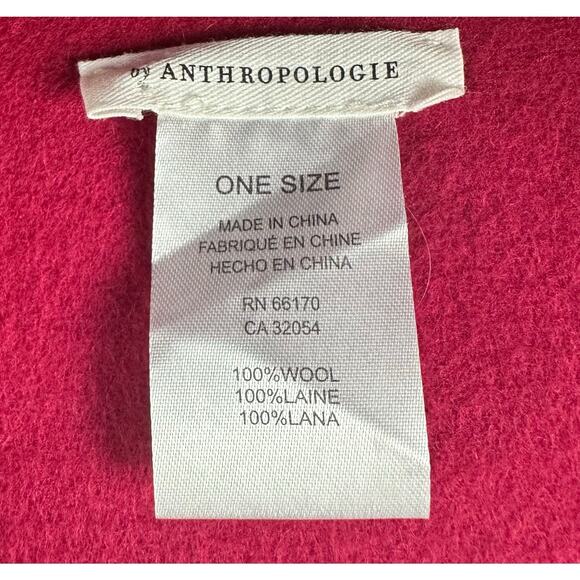 Anthropologie Mod 100% Wool Felt Bucket Hat Vintage Era Pink - Picture 4 of 5